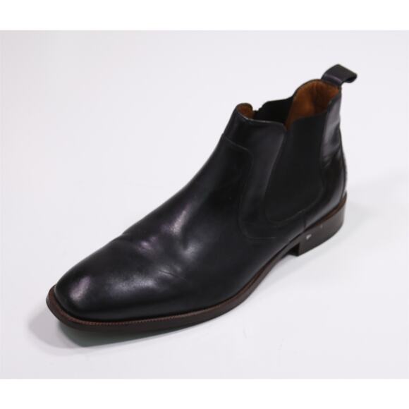 Johnston & Murphy Mens Black Ankle Chelsea Boots 11.5 M - Picture 1 of 11